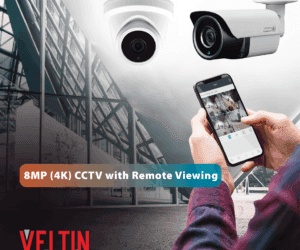 New 8MP (4K) CCTV with remote viewing available now.